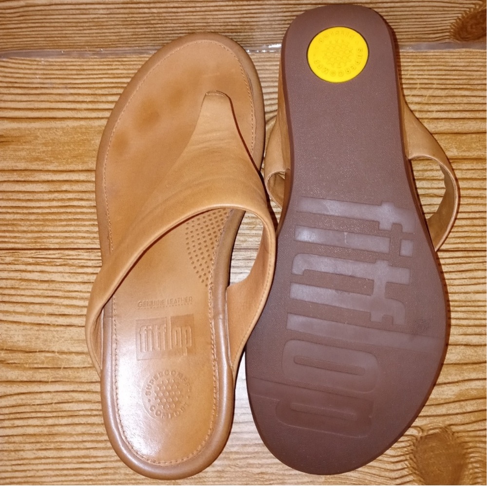Fitflop lulu top post leather sandals - Picture 7 of 9
